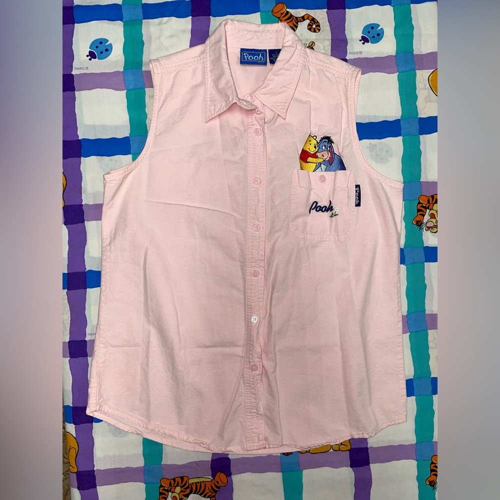 Vintage Pooh Collared Shirt